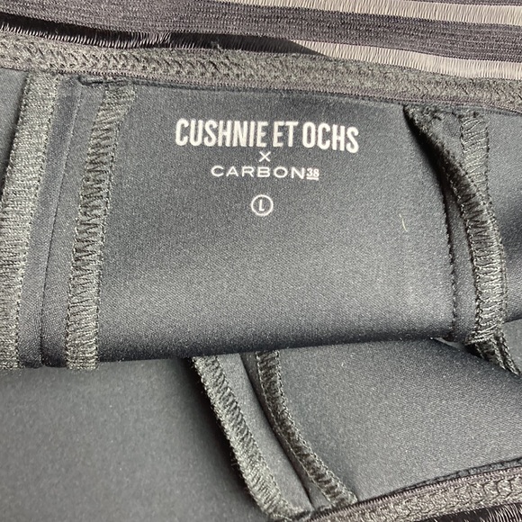 🔥Sale Original Cushnie et Ochs Cropped Flare Neoprene Pants, Mesh Detail - Picture 3 of 8